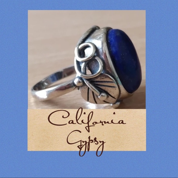 Lapis Silver Boho S925 Ring - Picture 3 of 8